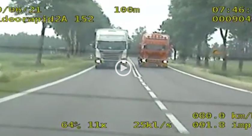 Za takie wyprzedzanie można dostać 1000 złotych mandatu! [VIDEO]