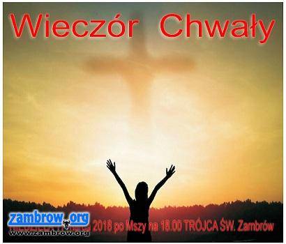 Zapraszamy na Wieczór Chwały do „Trójcy”