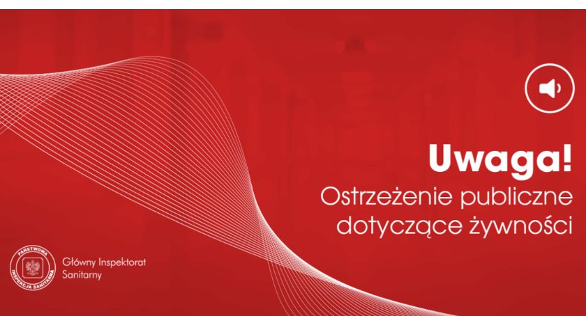 Ostrzeżenie publiczne dotyczące żywności 