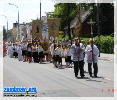 Harmonogram i trasy procesji w Boże Ciało