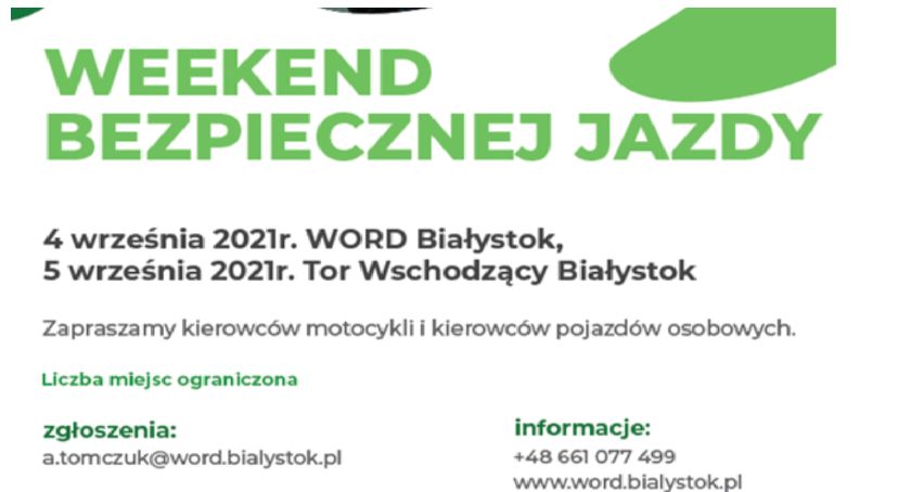 II Weekend Bezpiecznej Jazdy 2021
