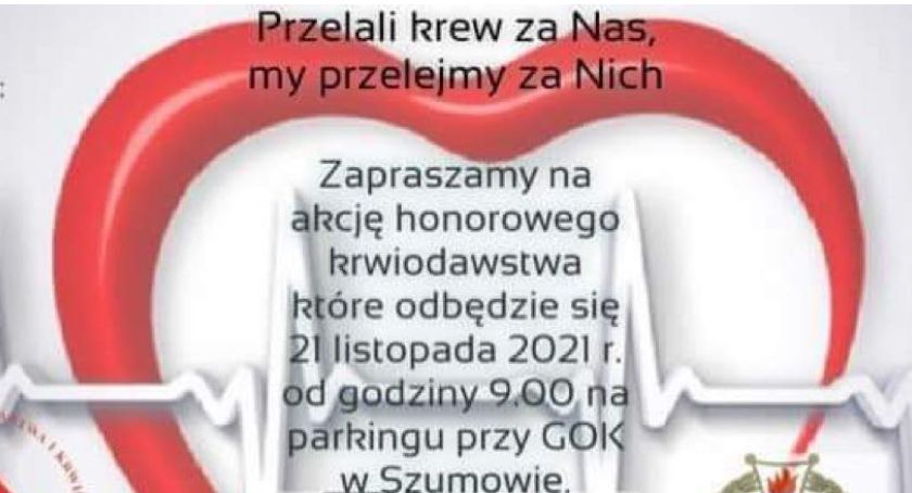 Honorowa akcja krwiodawstwa w Szumowie