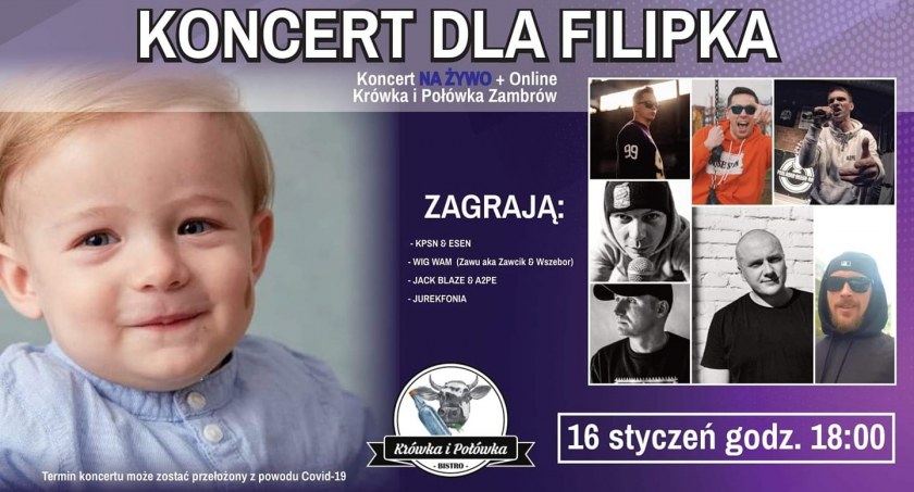 Raperzy zagrają dla Filipka