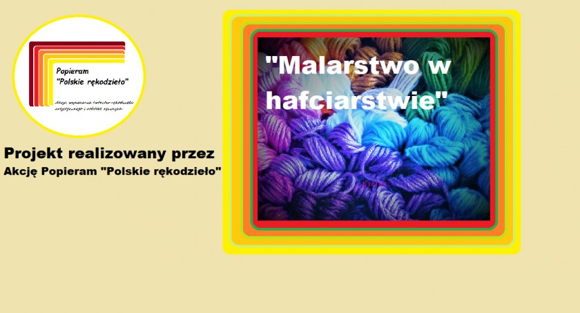 Warsztaty haftu w Miejskim Ośrodku Kultury w Zambrowie