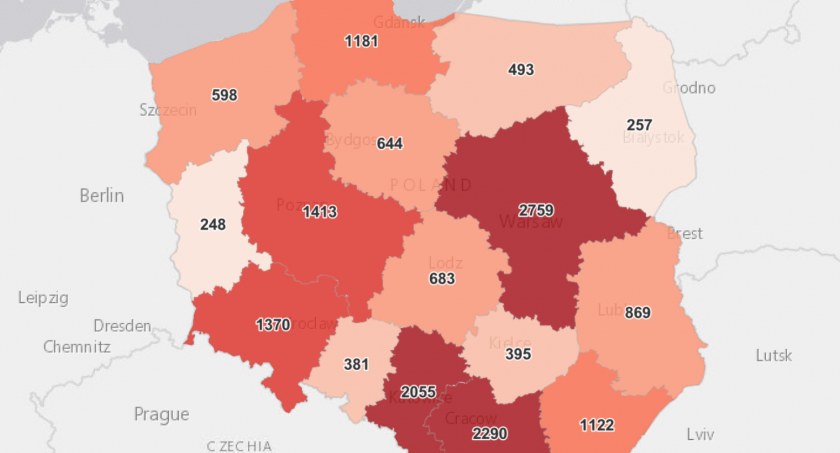 Koronawirus: 12 nowych przypadków i 2 zgony w powiecie zambrowskim