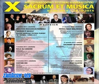 Sacrum et Musica jutro w Zambrowie