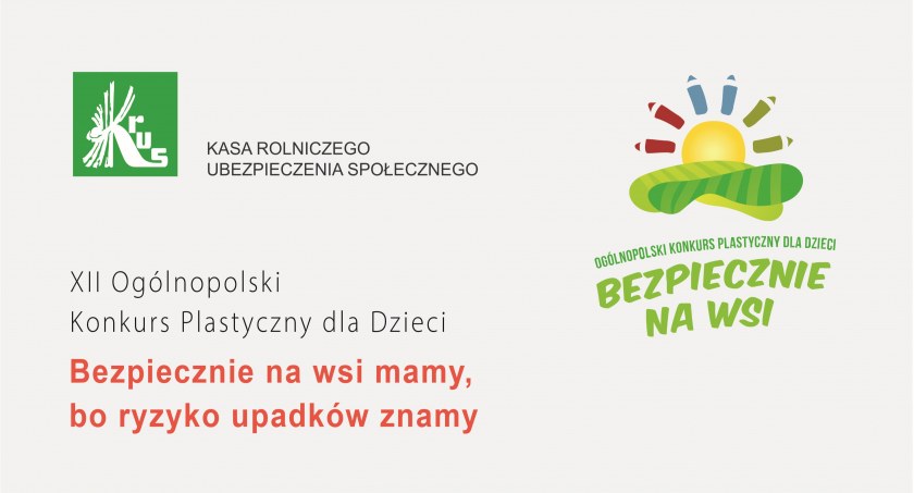 Ruszył konkurs plastyczny „Bezpiecznie na wsi mamy, bo ryzyko upadków znamy”