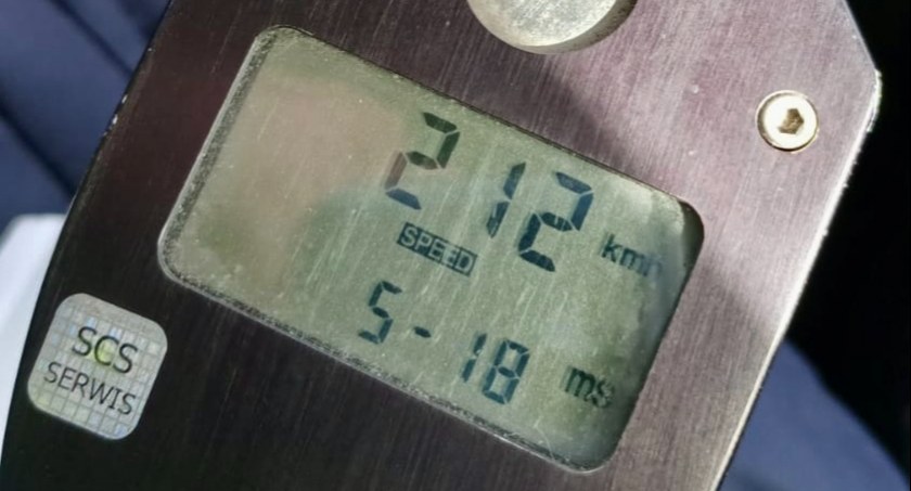 Jechał 212 km/h krajową 