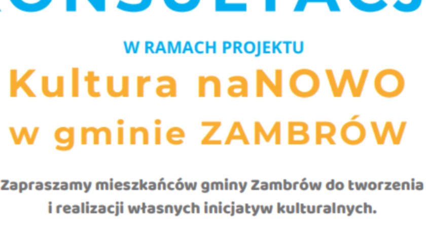 Możesz mieć wpływ na lokalną kulturę! GCBKiS zaprasza na spotkania konsultacyjne