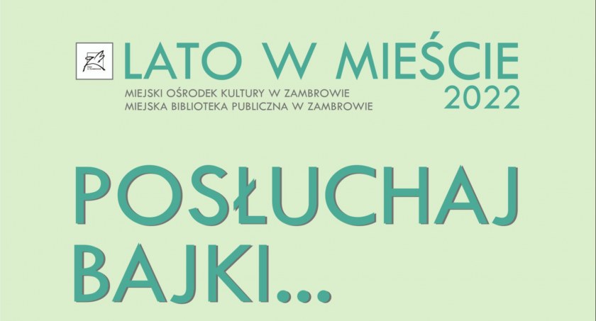 Posłuchaj bajki... Czytanie na tarasie MBP w Zambrowie