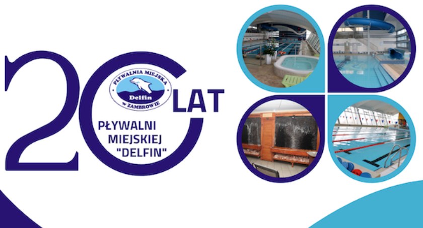 Wodny tor przeszkód z okazji 20-lecia pływalni Delfin