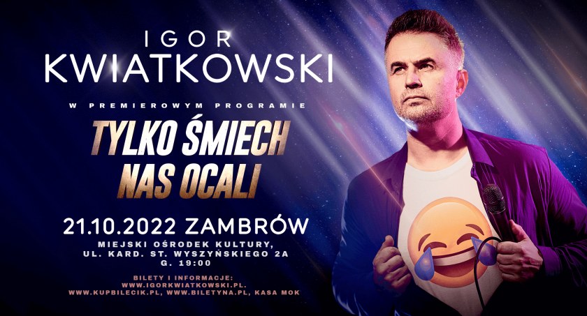 Igor Kwiatkowski już niebawem w Zambrowie. Wiemy, kto wygrał darmowe wejściówki!