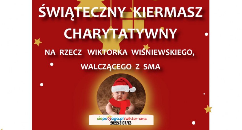 Mały Wiktorek walczy z SMA. Przyjdź na kiermasz i pomóż chłopcu, póki jeszcze można mu pomóc!