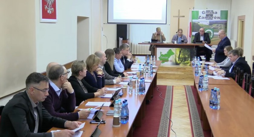 XXXVII sesja Rady Gminy Zambrów [VIDEO]