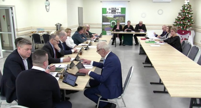 Ostatnia w tym roku sesja Rady Gminy Zambrów [TRANSMISJA NA ŻYWO]