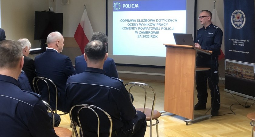 Policja podsumowała 2022 rok w powiecie zambrowskim