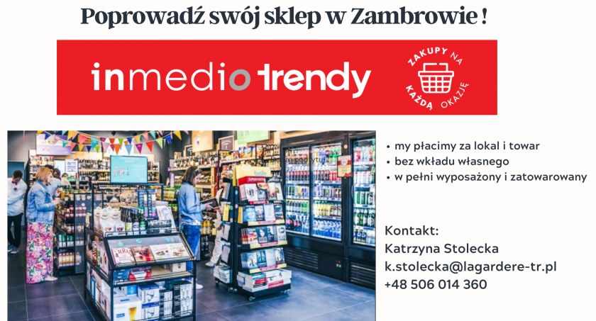 Zostań ajentem. Poprowadź swój sklep w Zambrowie!