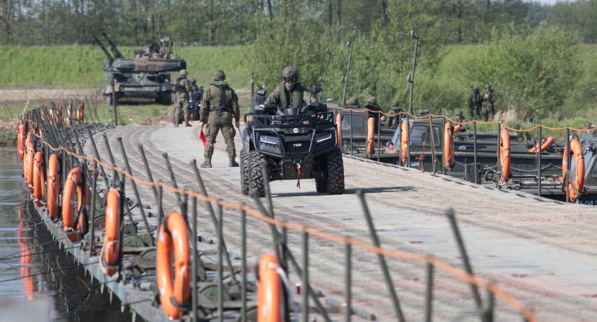ANAKONDA-23: Terytorialsi zabezpieczali przeprawę 