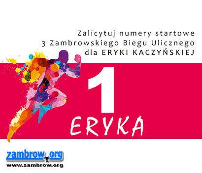 Trwa licytacja numerów startowych do biegów ulicznych na rzecz małej Eryki