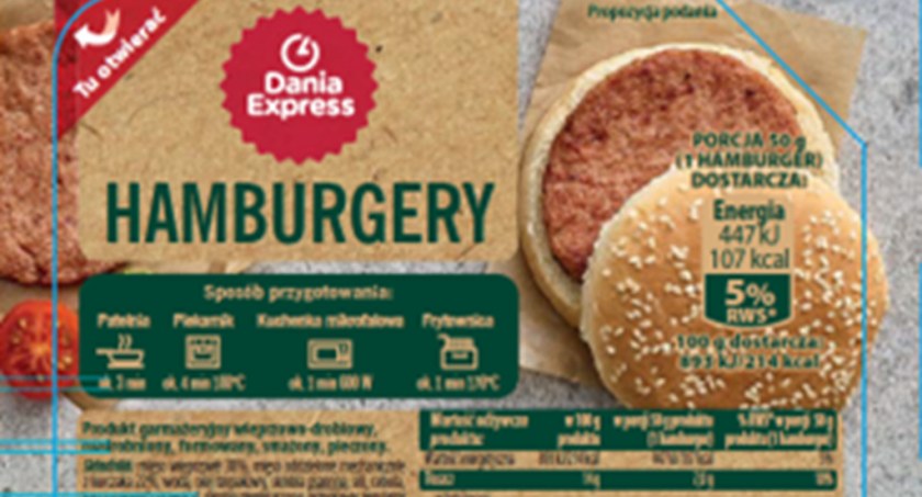 Bakterie Listeria monocytogenes w partii hamburgerów wieprzowo-drobiowych dostępnych w sklepach sieci Biedronka