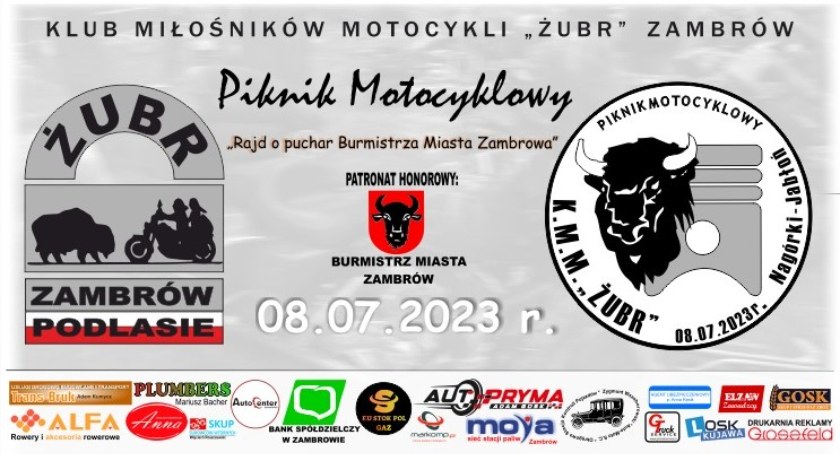 Już niebawem parada motocykli i Rajd o Puchar Burmistrza Miasta Zambrów w Zambrowie