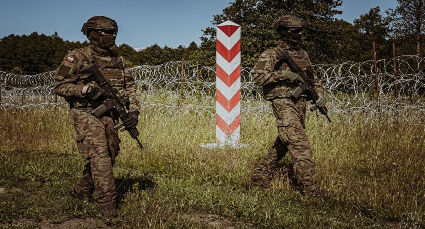 Podlascy terytorialsi na granicy w Święto Wojska Polskiego