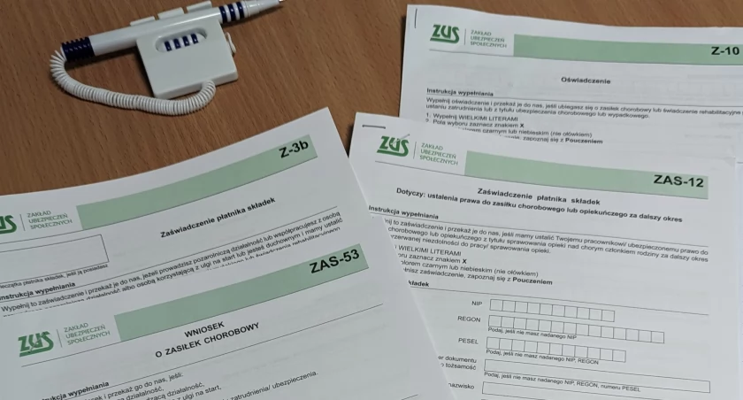 Do wypłaty chorobowego przez ZUS potrzebny wniosek