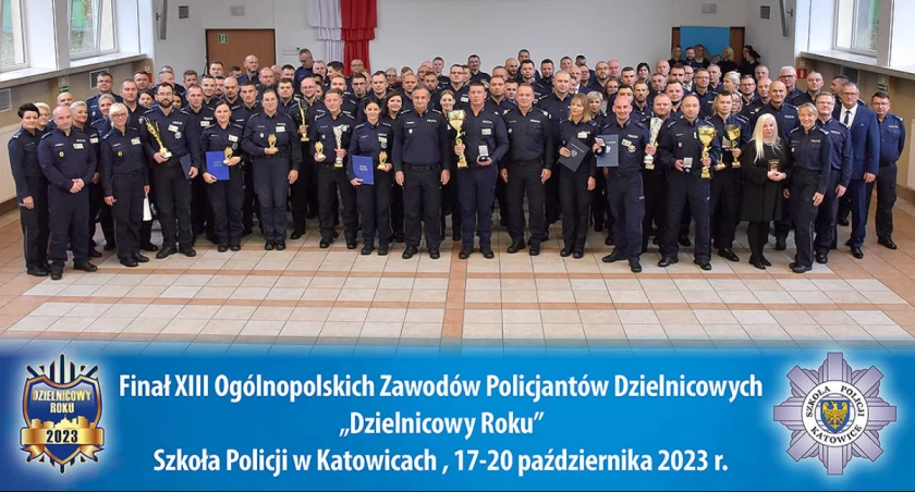 Asp. szt. Krzysztof Rosa na podium w klasyfikacji generalnej kierowników dzielnicowych [FOTO]