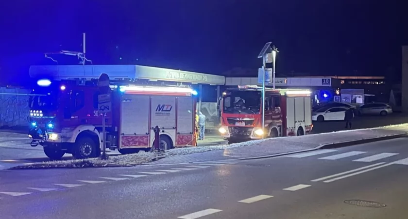 Pożar na terenie myjni w Zambrowie [VIDEO+FOTO]