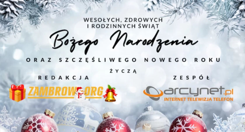 Życzymy zdrowych i spokojnych Świąt Bożego Narodzenia!