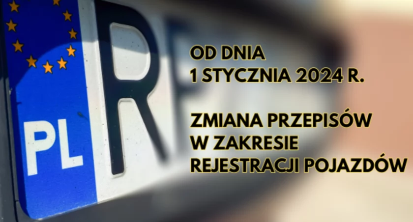 Od jutra zmiana przepisów w zakresie rejestracji pojazdów