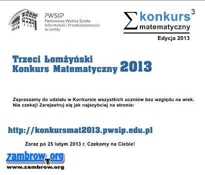 Weź udział w konkursie matematycznym i zgarnij nagrody