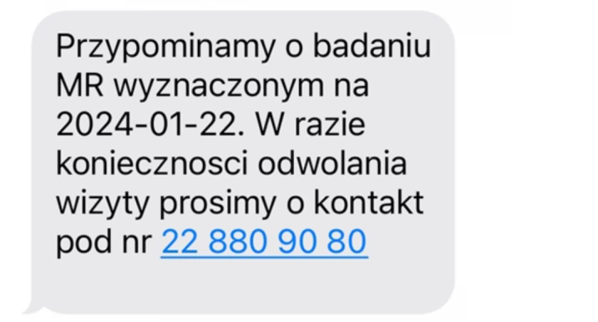 Wiadomości z Narodowego Funduszu Zdrowia mają przypominać o wizytach u specjalistów