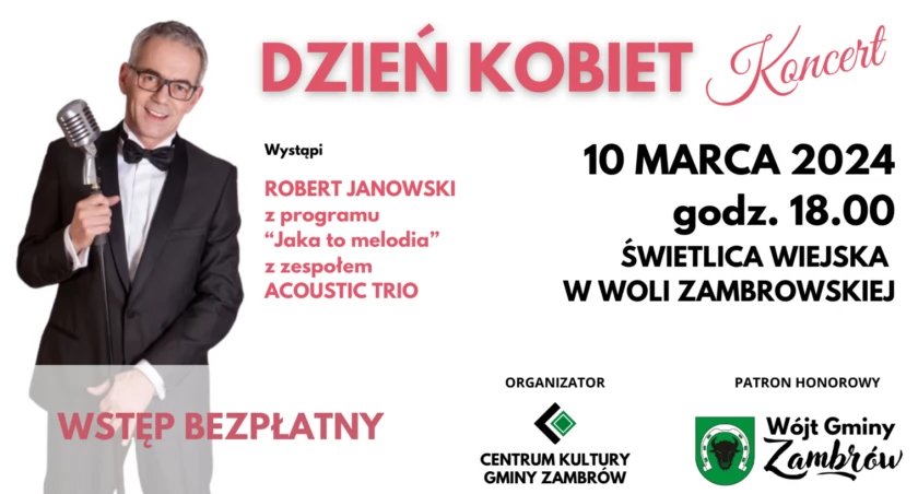 Robert Janowski wystąpi w Woli Zambrowskiej z okazji Dnia Kobiet