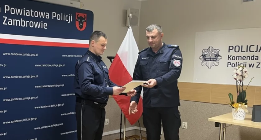 Nadkom. Piotr Banasiuk nowym Zastępcą Komendanta Powiatowego Policji w Zambrowie