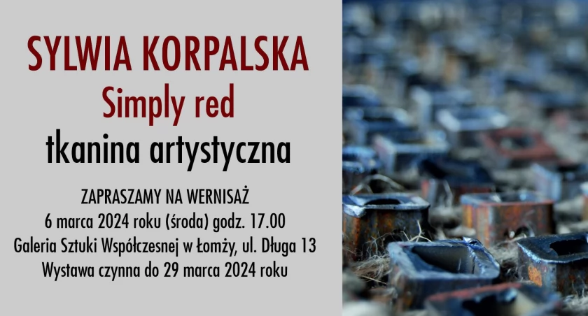 Prace Sylwii Korpalskiej można będzie zobaczyć w Galerii Sztuki Współczesnej w Łomży 