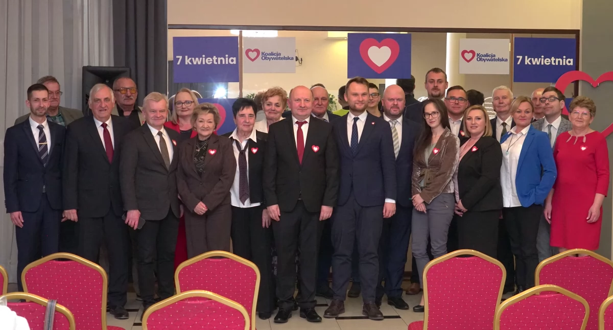 Koalicyjny Komitet Wyborczy Koalicja Obywatelska przedstawił kandydatów do Sejmiku Województwa Podlaskiego i Rady Powiatu Zambrowskiego [FOTO+VIDEO]