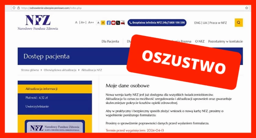 NFZ ostrzega przed oszustami!