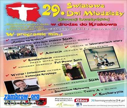 Światowe Dni Młodzieży w Zambrowie - informator
