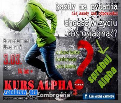Zapraszamy na kurs Alpha. Pierwsze spotkanie już dziś! 