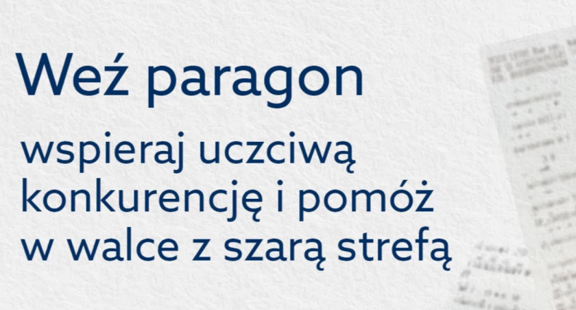Weź paragon – wspieraj uczciwą konkurencję i pomóż w walce z szarą strefą