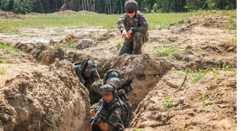 Podlascy Terytorialsi i działania w okopach [FOTO]