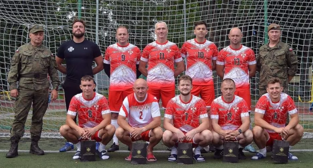 Podlascy Terytorialsi z żołnierzami litewskiej KASP wzięli udział w turnieju piłki nożnej w Alytusie