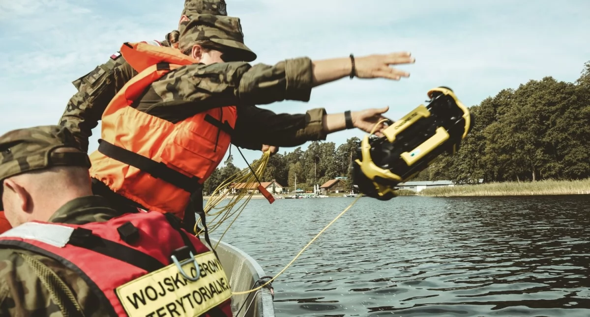 Saperzy 1PBOT sprawdzali możliwości wykorzystania drona podwodnego [FOTO]