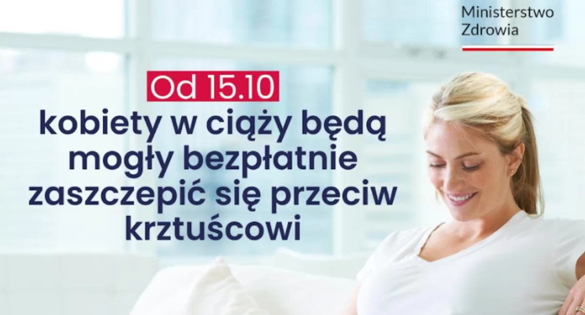Kobiety ciężarne mogą już bezpłatnie szczepić się przeciw krztuścowi