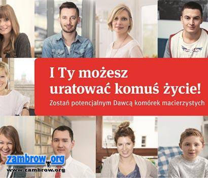 Dzień Dawcy Szpiku w Zambrowie. Pomóż w walce z białaczką!