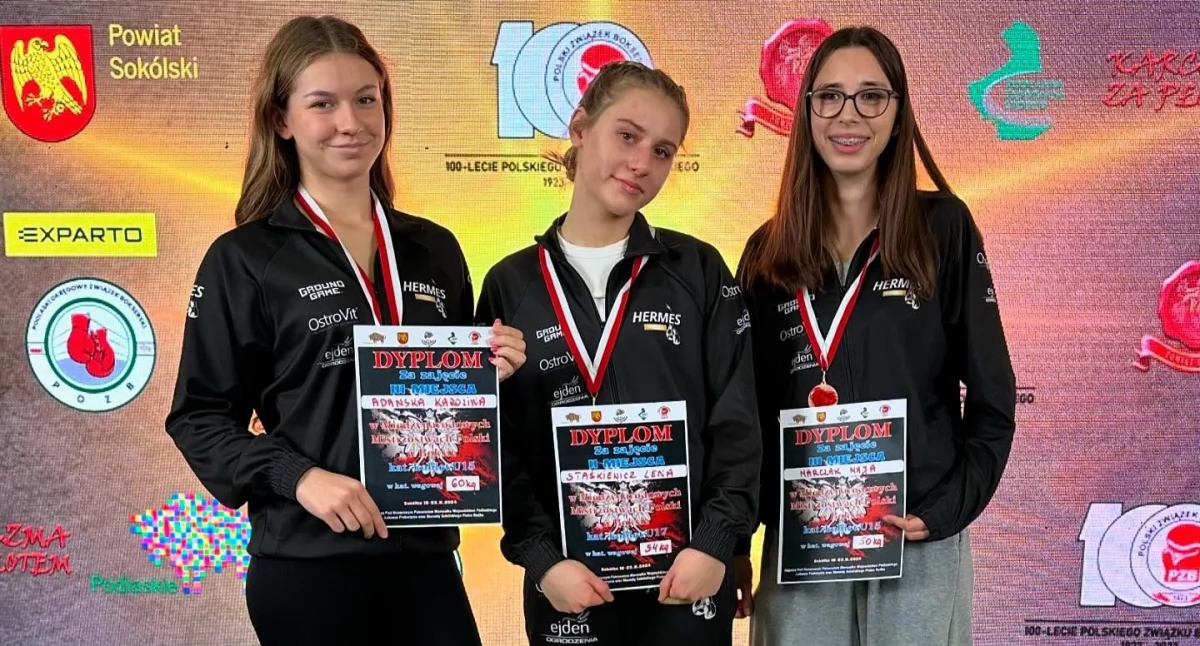 Zawodniczki Hermes Boxing Zambrów z medalami [FOTO]
