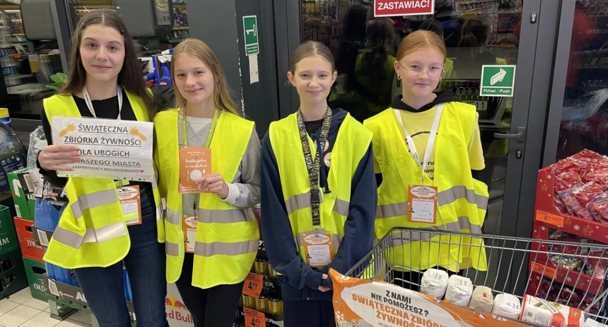 Świąteczna Zbiórka Żywności: 1247 kg żywności trafi do najuboższych rodzin w Zambrowie i okolicy [FOTO]