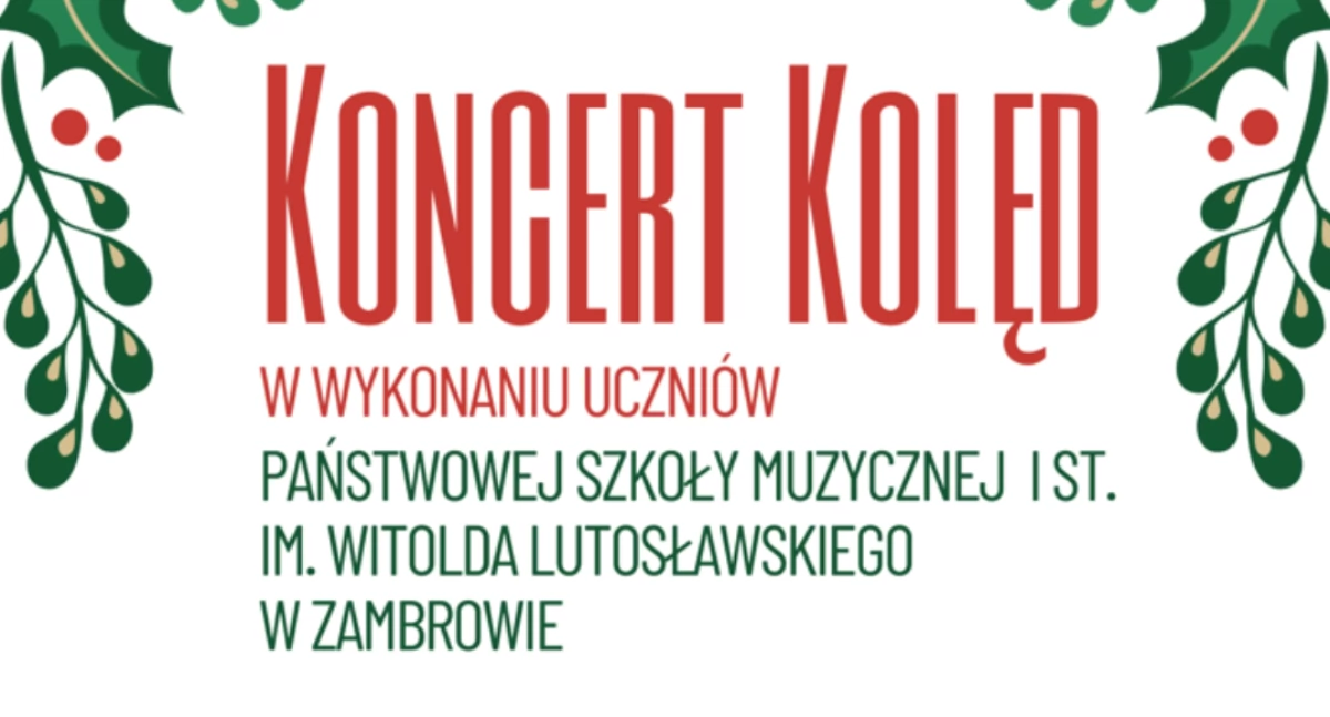 Koncert kolęd w wykonaniu uczniów PSM