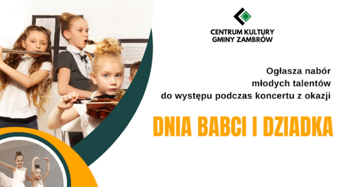Młode talenty muzyczne poszukiwane! CKGZ organizuje koncert z okazji Dnia Babci i Dziadka